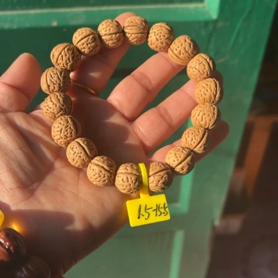 木质野生桃核宽脐