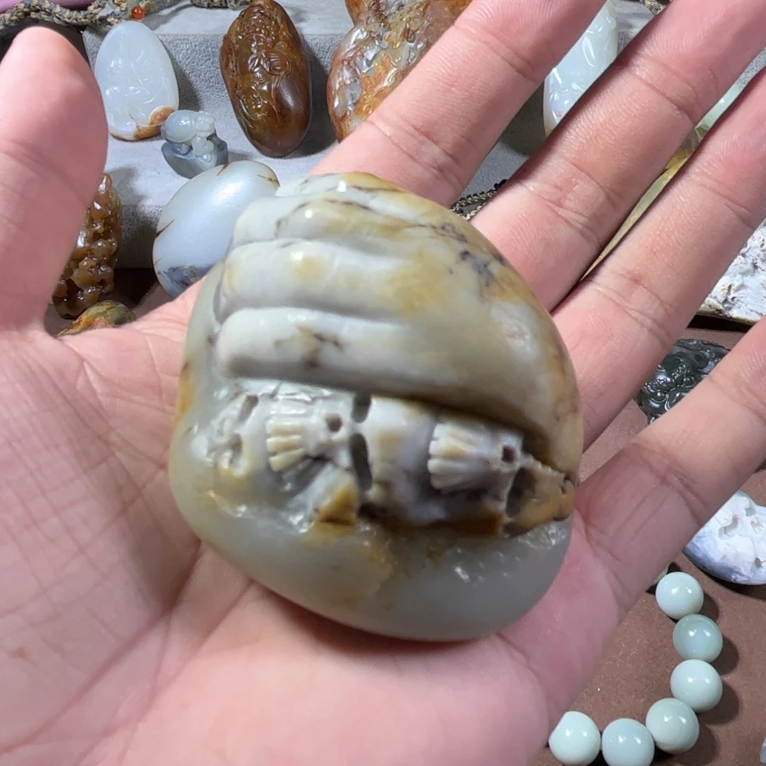 永***峰和田玉未镶嵌把件