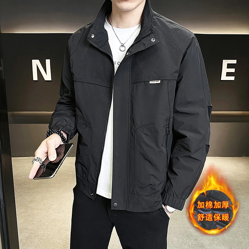 TUCANO/啄木鳥男士外套春季新款立领夹棉工装夹克百搭时尚潮流