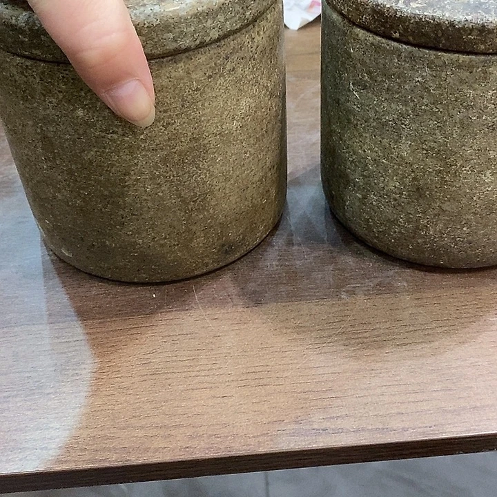 国***义石头蛐蛐罐带底一对