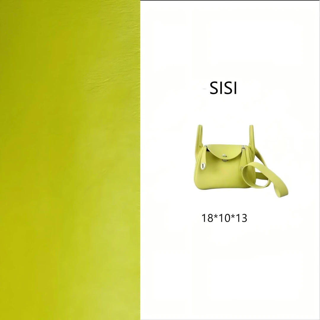 【尺寸：18*10*13】SISI原创设计真皮女包 16807琳迪迷你-柠檬菊银扣