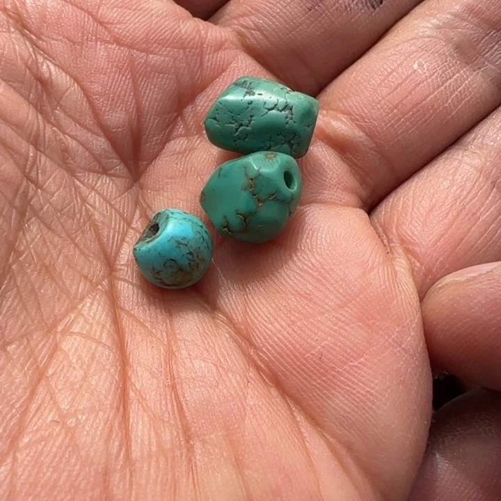 玻璃DIY藏弟出品，藏区老念珠配饰绿20