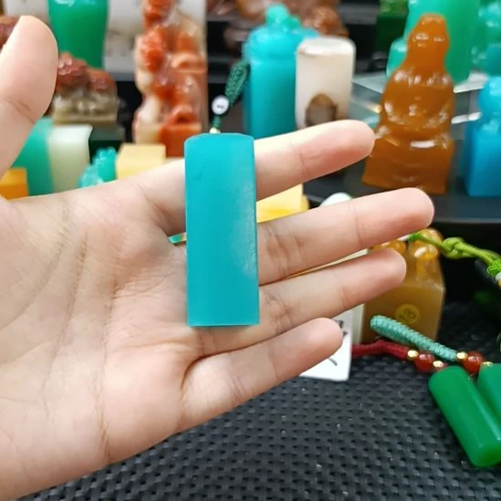 印石寿山石天空蓝