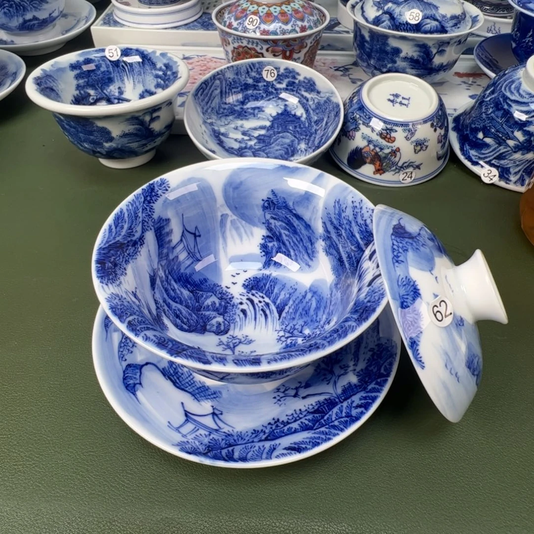 景德镇纯手工纯手绘茶具木木62