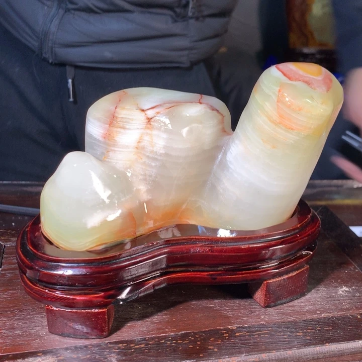 石材天然原石摆件