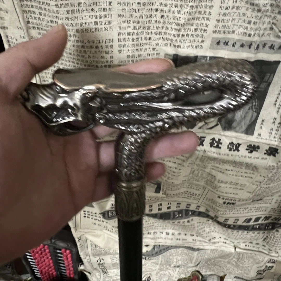 闪购商品fl0001铜器龙头拐杖