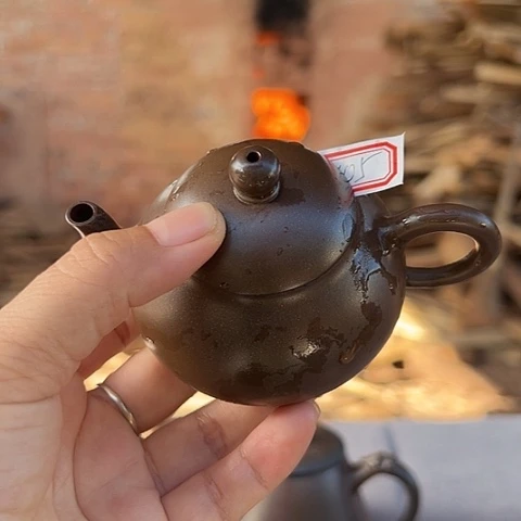 米*戬谷龙窑柴烧茶壶105