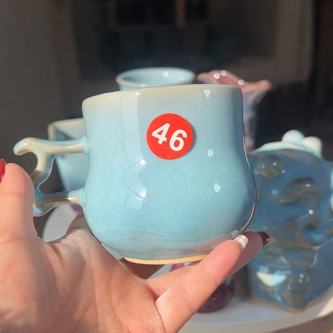 摆件郑家钧窑摆件微瑕