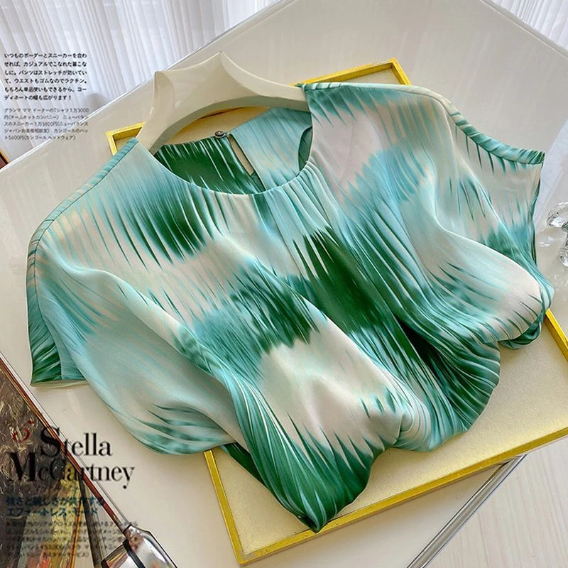 闪耀波光魅影!时髦自信你就是你~百搭T恤女2025夏季新款时尚上衣