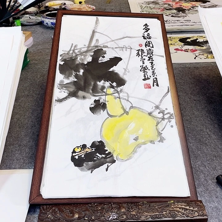 国画张圣敏先生纯手绘作品