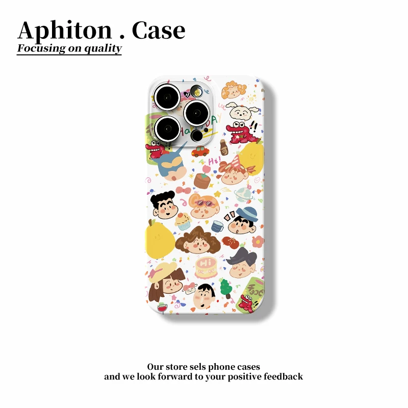 GGBond彩绘小新头像适用苹果16/15pro菲林手机壳华为vivo小米oppo