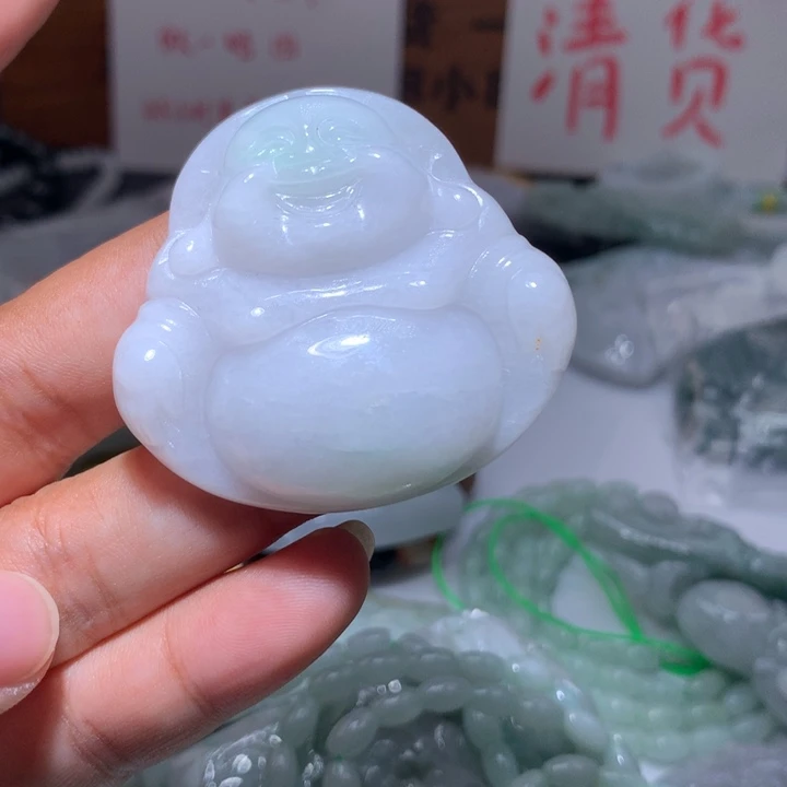 翡翠未镶嵌颈饰保真天然A货翡翠