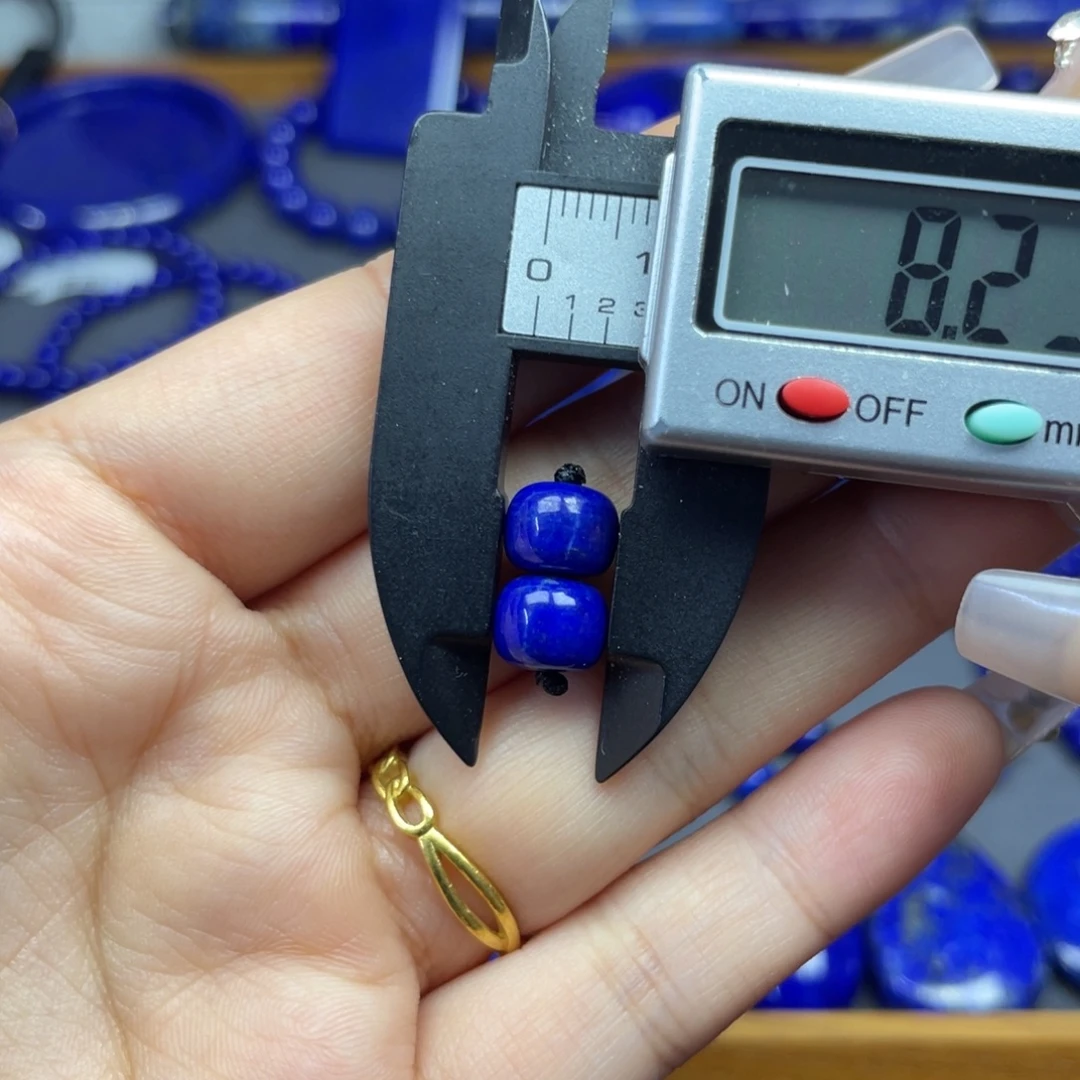 青金石未镶嵌老型对珠