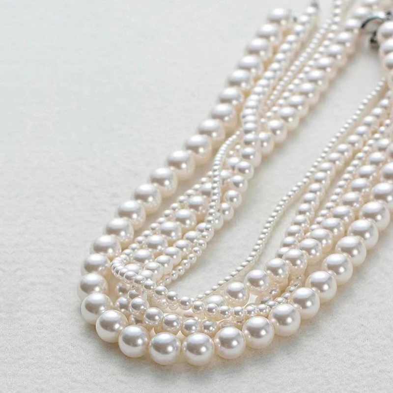 铜仿珍珠项链 【拍一发三】施家珠珠项链【送2号手链，送3号耳钉】