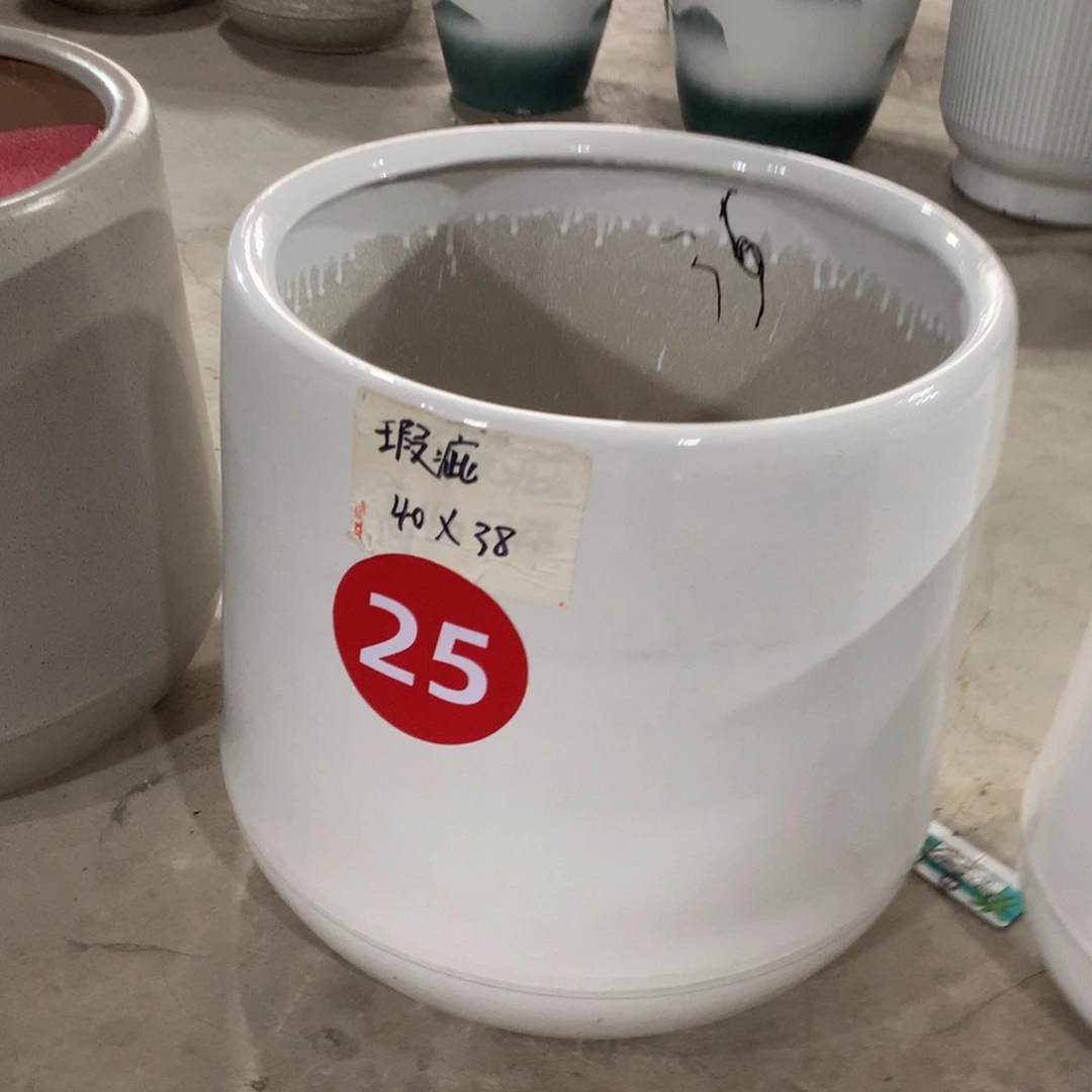 微瑕高温陶瓷花盆