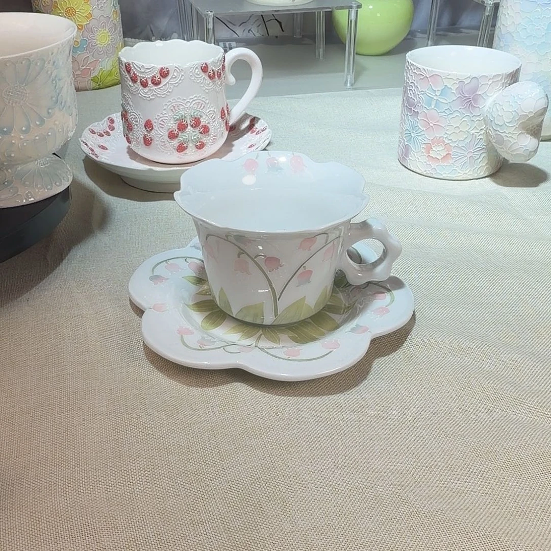 瓷景德镇手绘咖啡杯