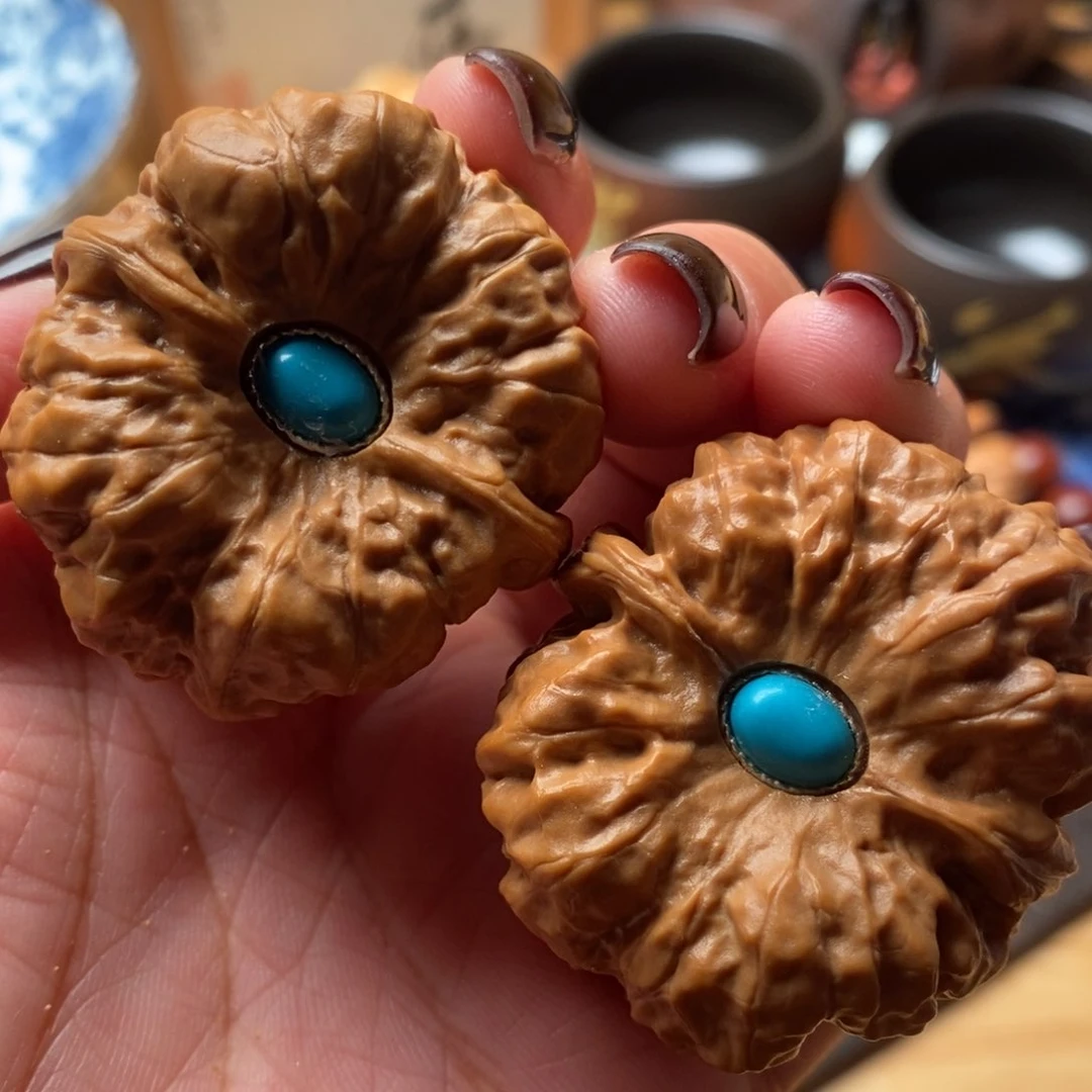 把件文玩核桃39尺大肚子凹底哇哇