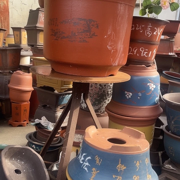 40平海花盆紫砂花盆紫砂