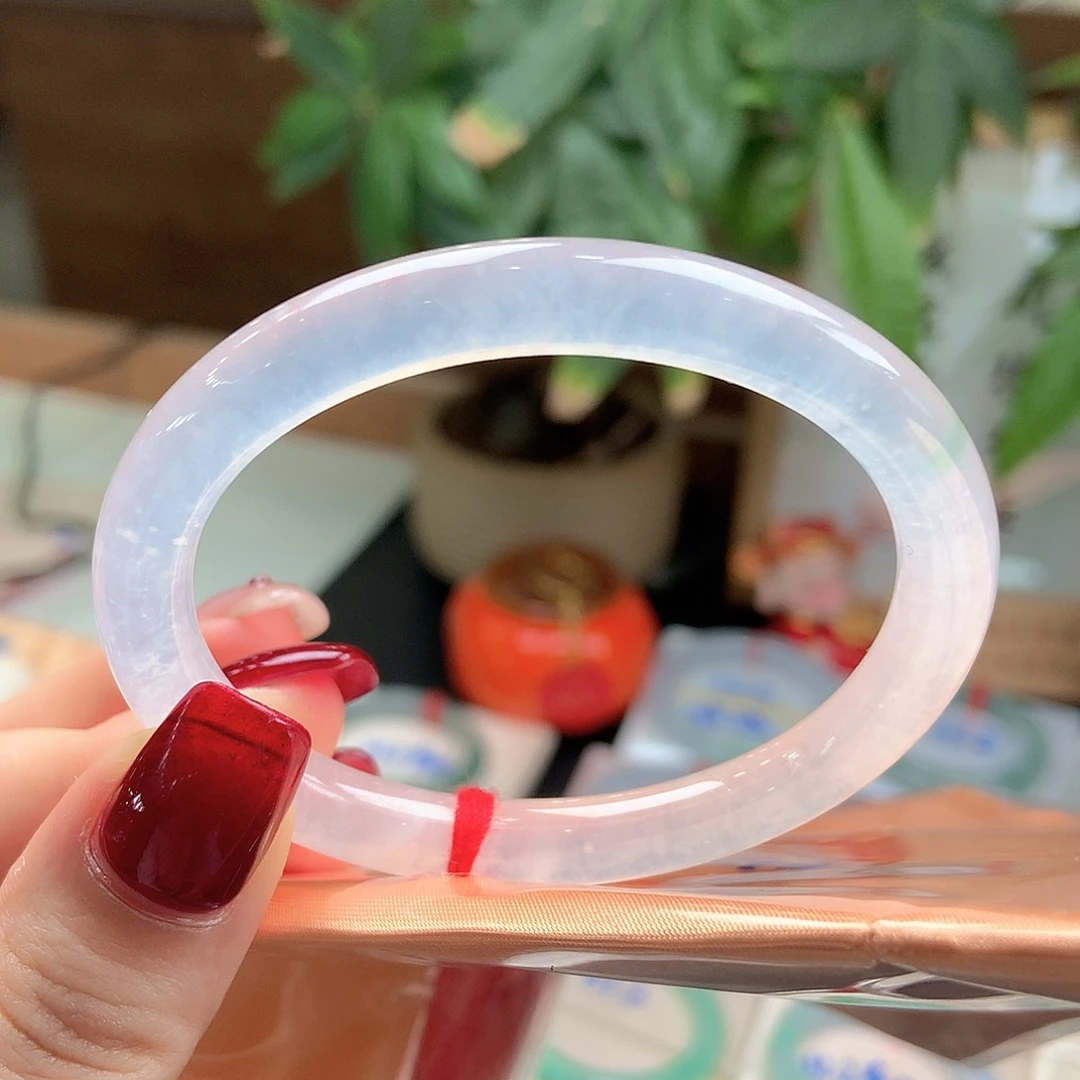 翡翠未镶嵌手镯52.6贵妃高冰13号