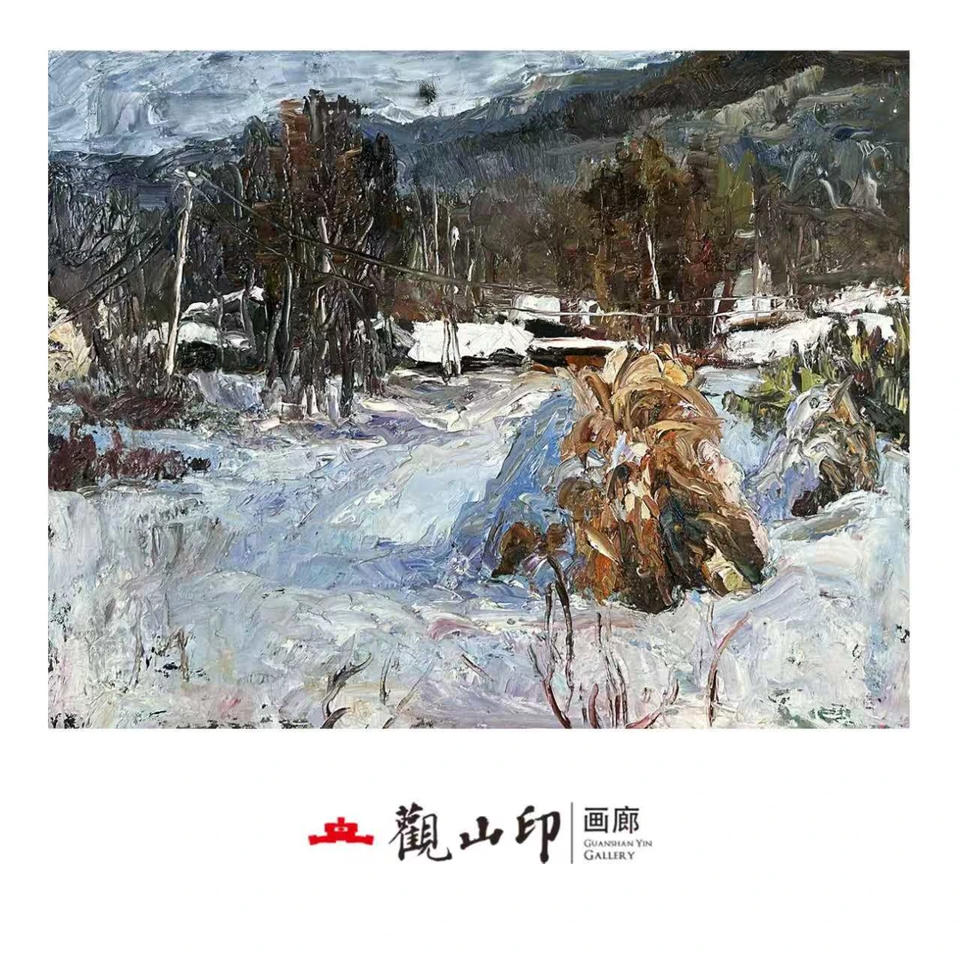 WZH原创手绘风景油画39.5x50cm乡村作品5409