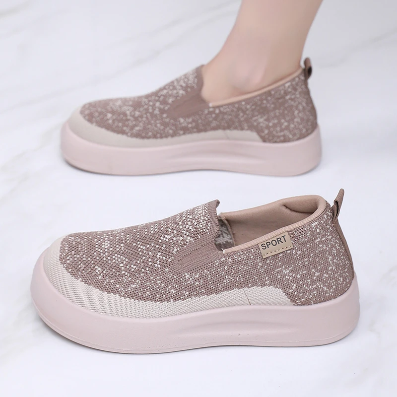 2025秋季新款软底舒适老北京布鞋一脚蹬时尚百搭休闲健步鞋妈妈鞋