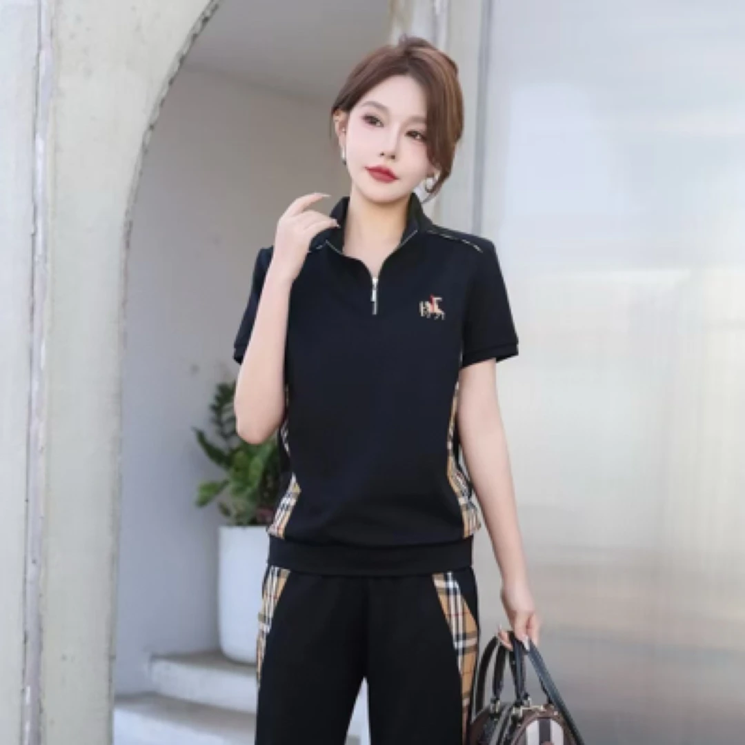 南韩高档超优质休闲小脚款3色套装3016