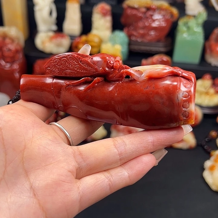 寿山石高山水冻石