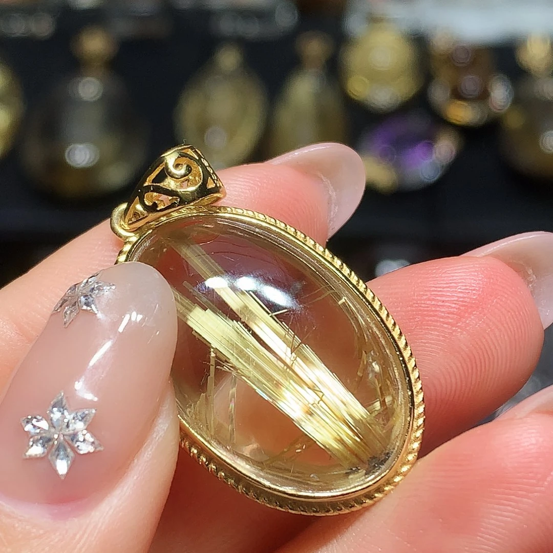 珠宝半成品水晶银S925镀金镶嵌