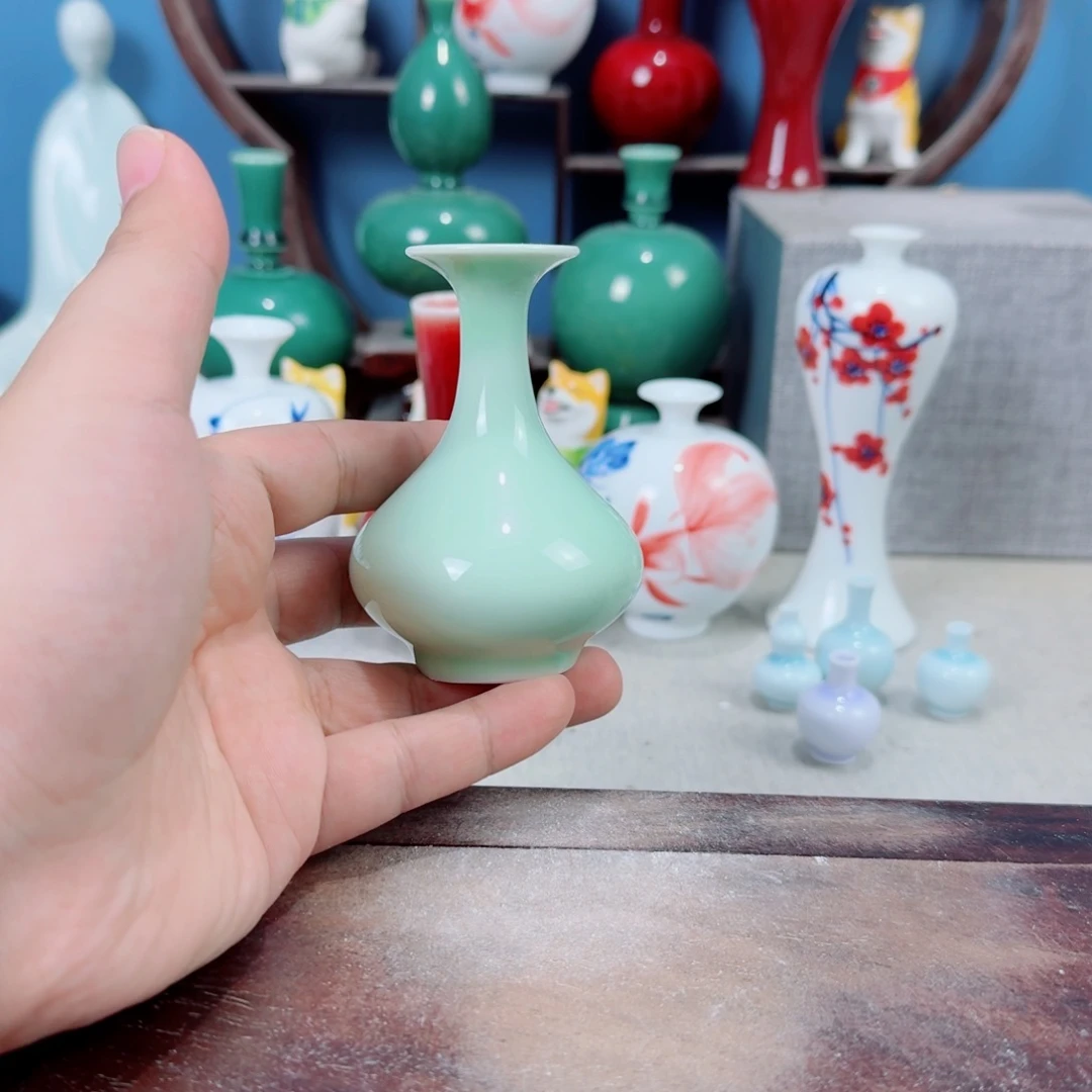 陶瓷手工小花器摆件