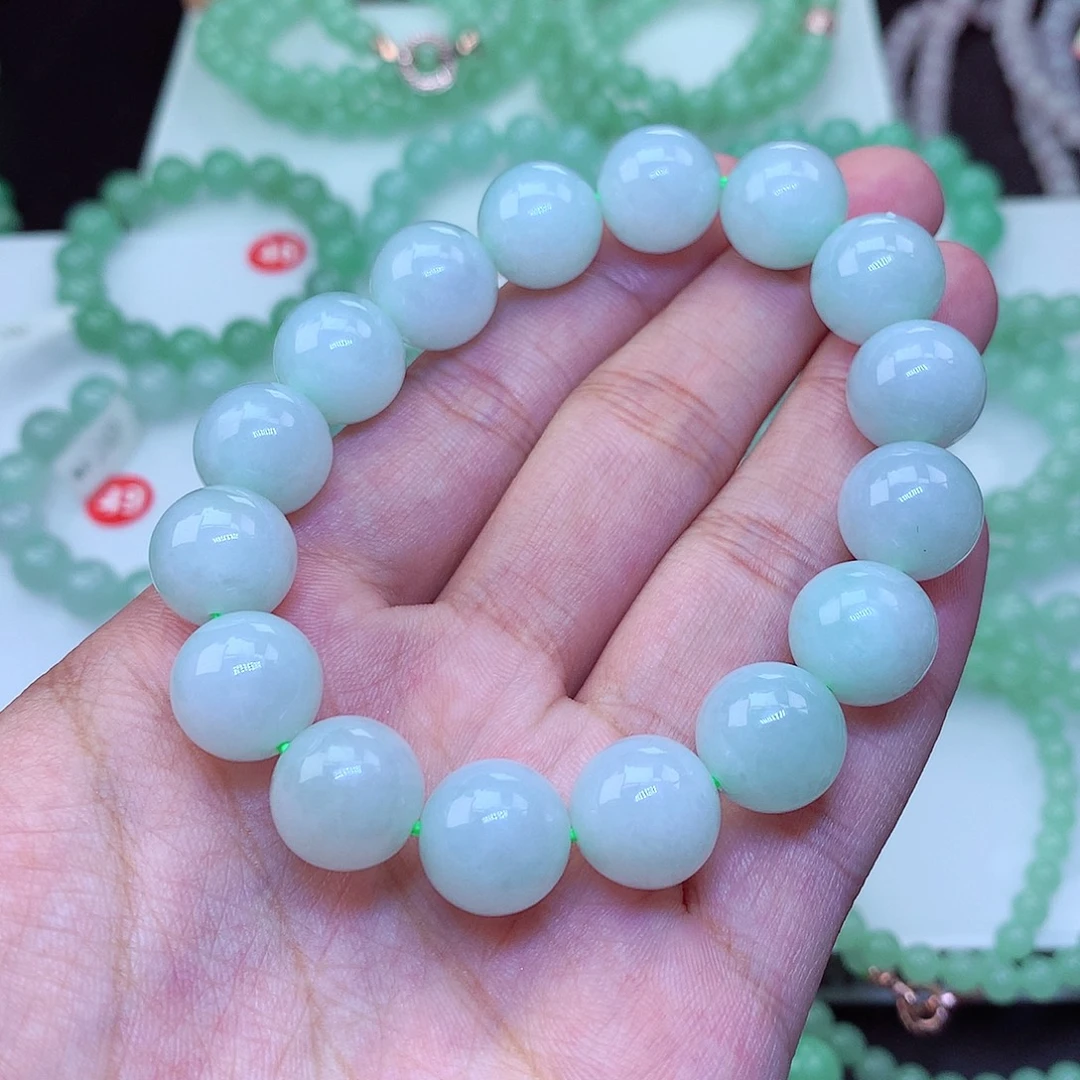 翡翠未镶嵌毛衣链