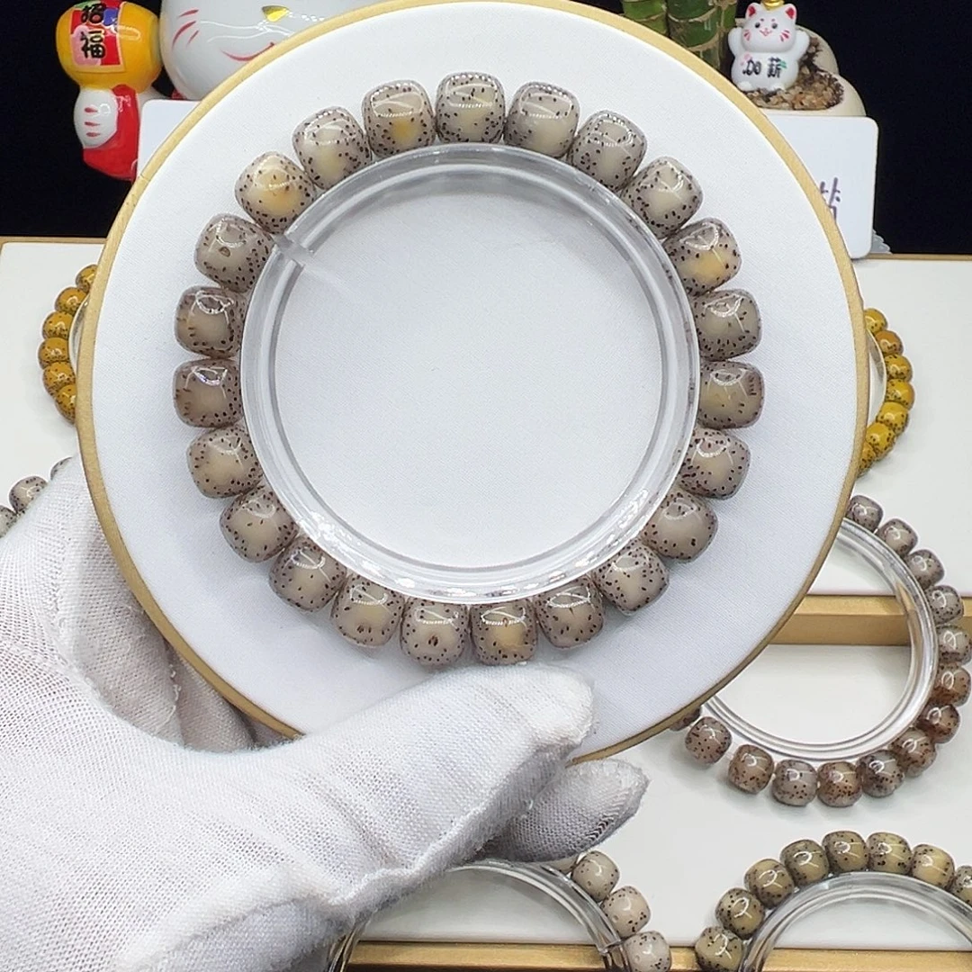 星月菩提手串粉冰10✖️9侧留白