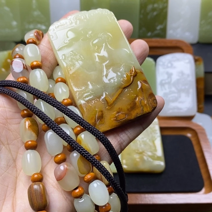 石材延昆仑山料一套