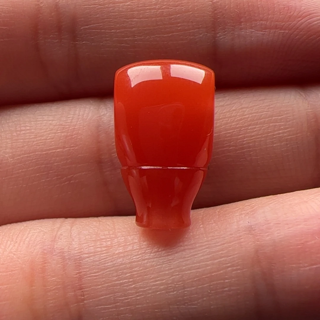 未镶嵌三通9mm全品南红玛瑙