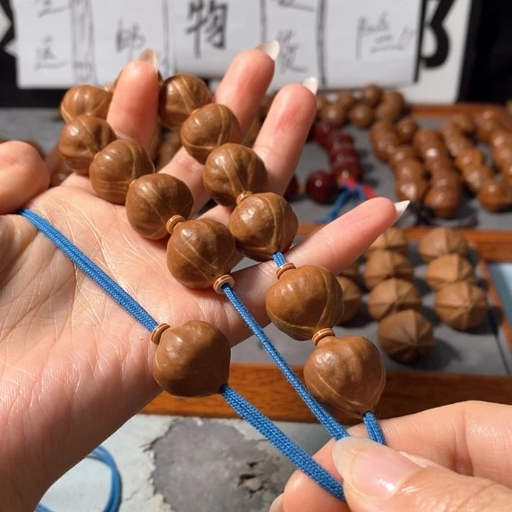 手串橄榄核9171精品蒜头铁核12+1颗