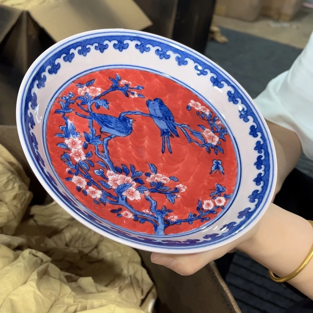摆件/////直径20厘米。红。