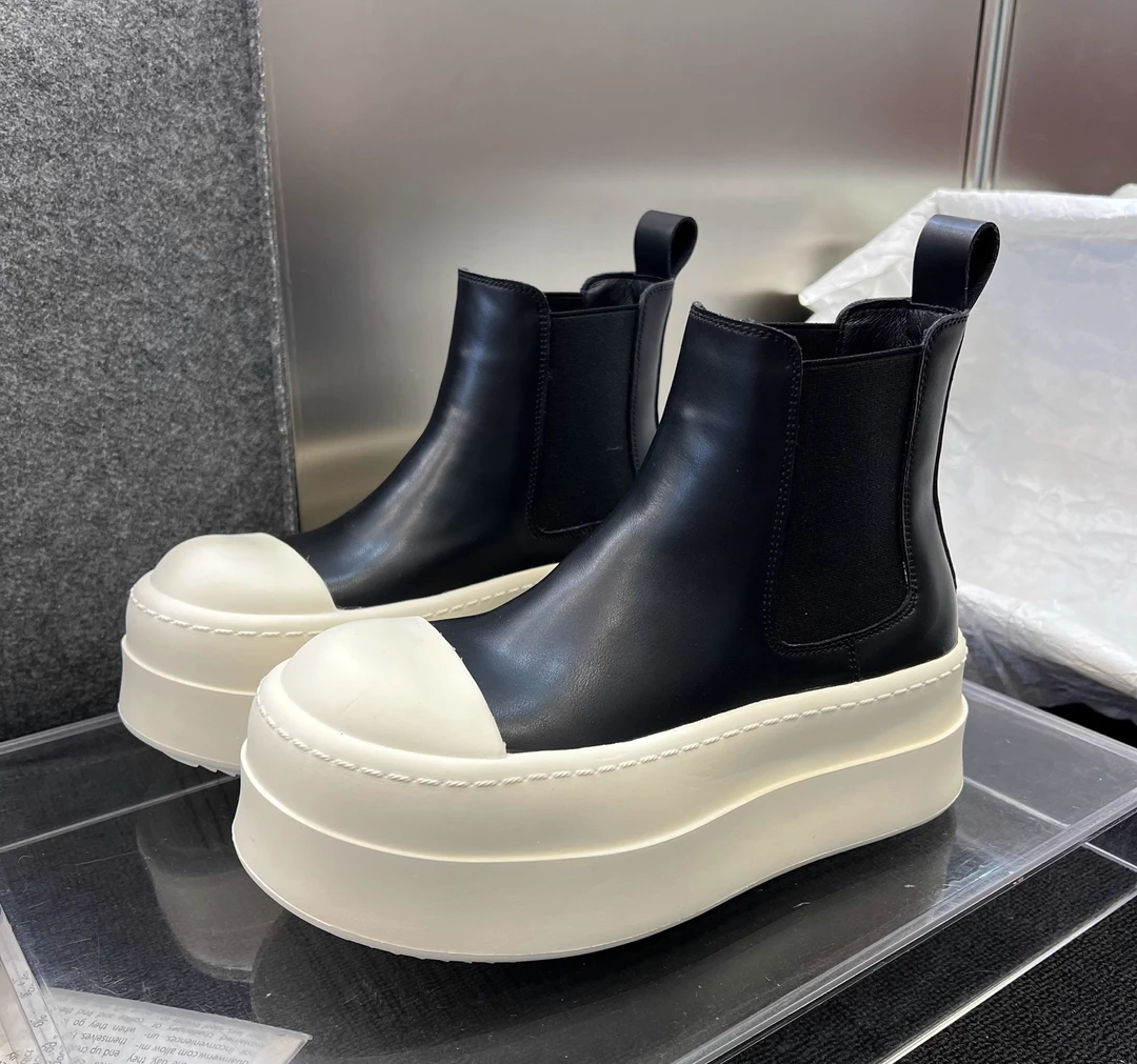 SUSU【烟管靴】小众设计单靴爆款烟管靴圆头185-8（店一）