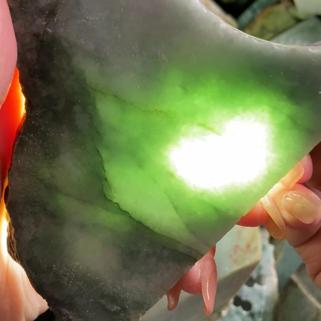 翡翠未镶嵌挂件天然翡翠