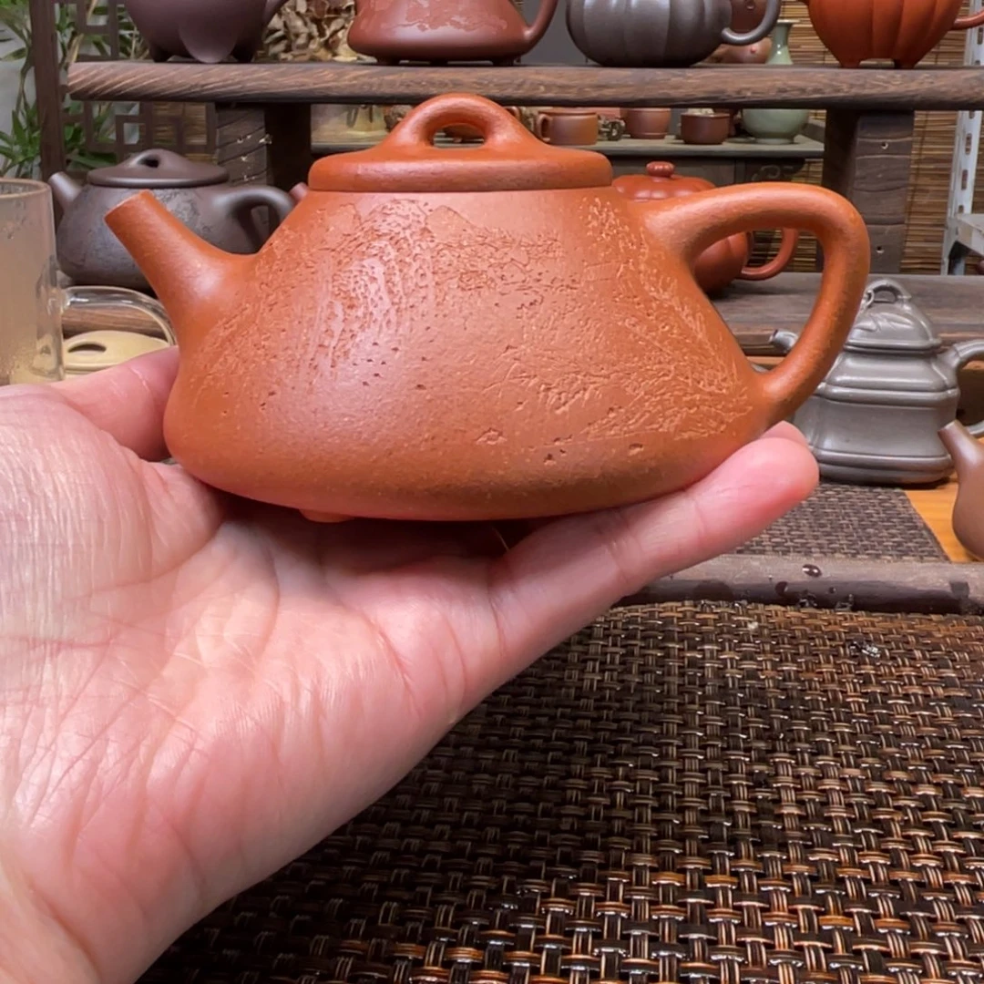 紫砂茶壶宜兴原矿紫砂手工制220