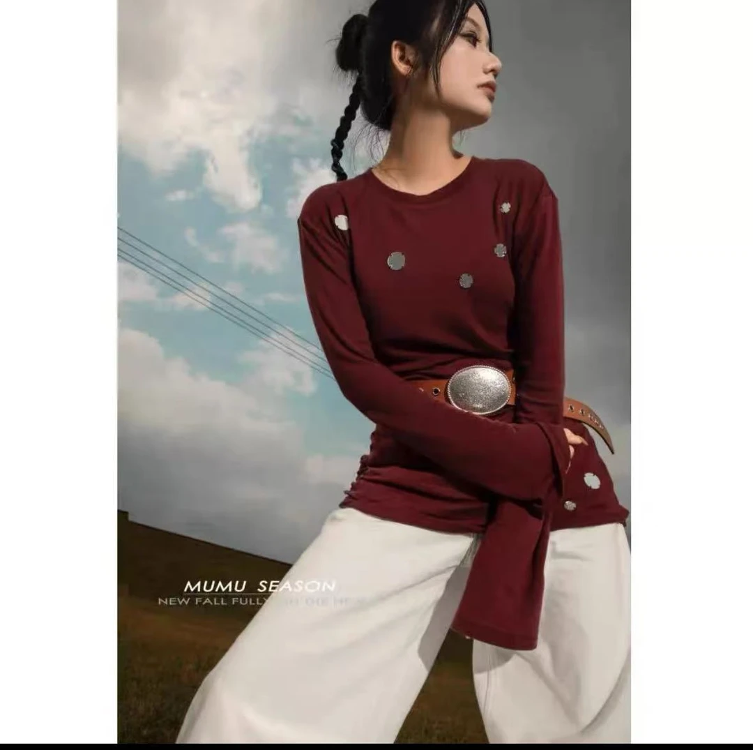 mumu亮片长袖上衣005