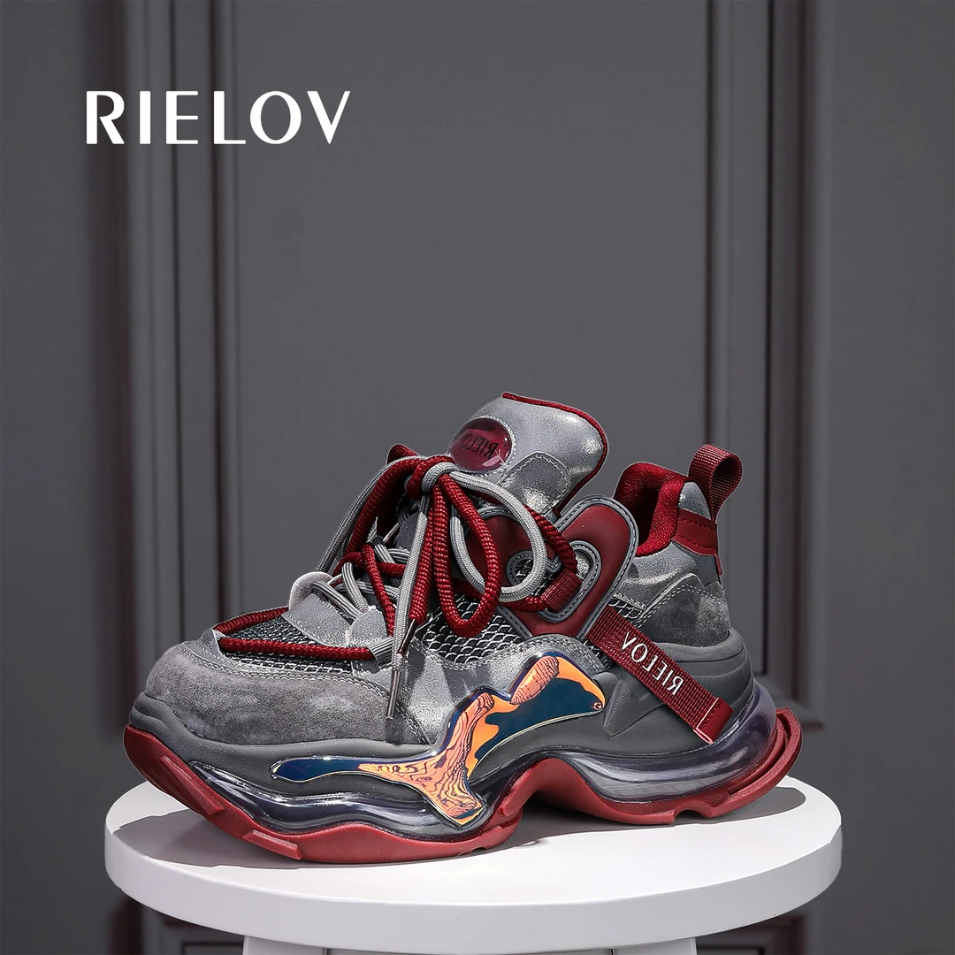 丽丽 RIELOV增高7cm时尚潮流百搭女士休闲鞋 25-990