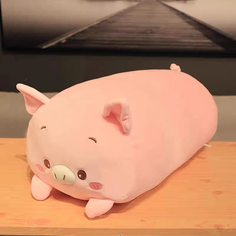 粉色猪抱枕床上枕头睡觉靠枕玩偶公仔毛绒玩具