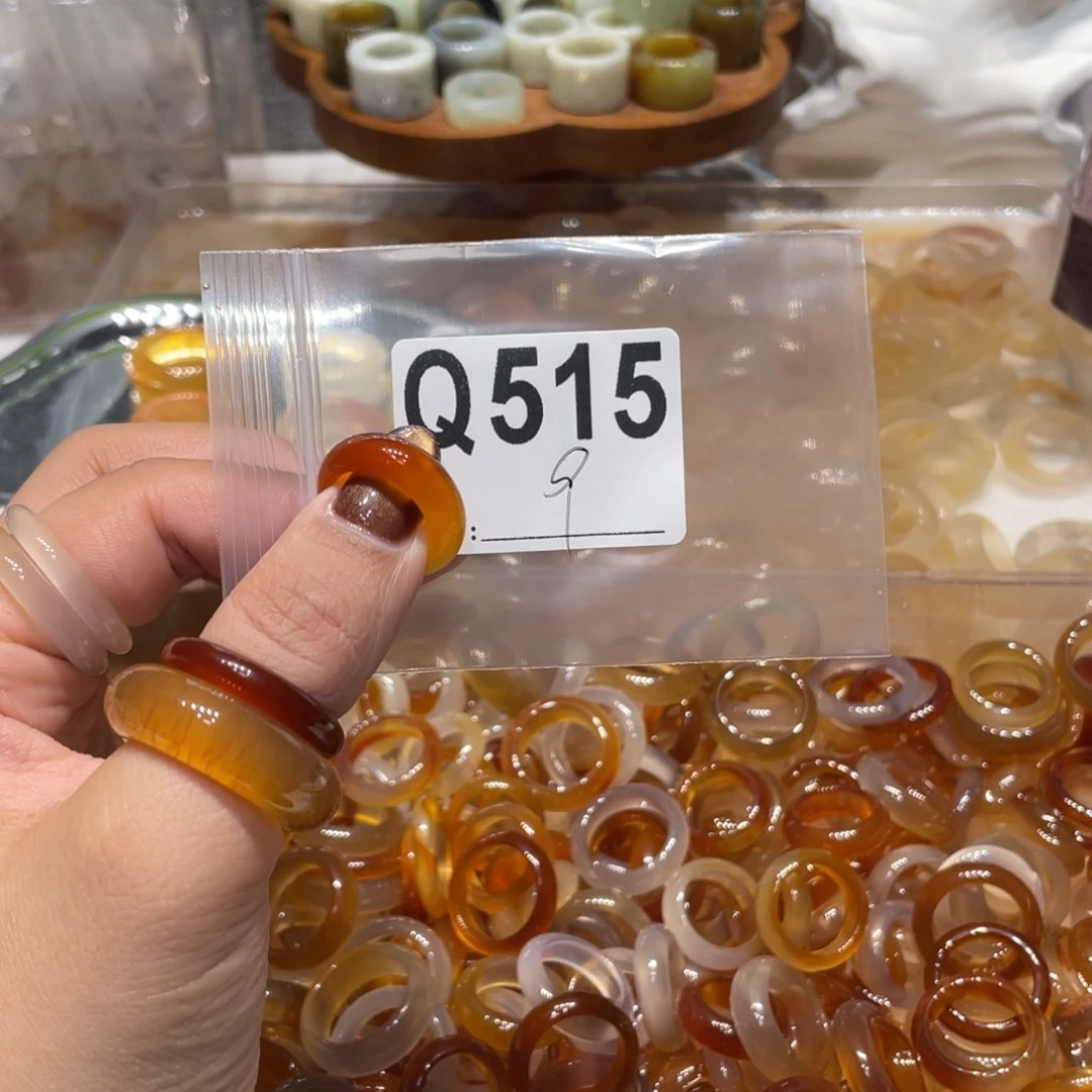 玛瑙/玉髓未镶嵌戒指515