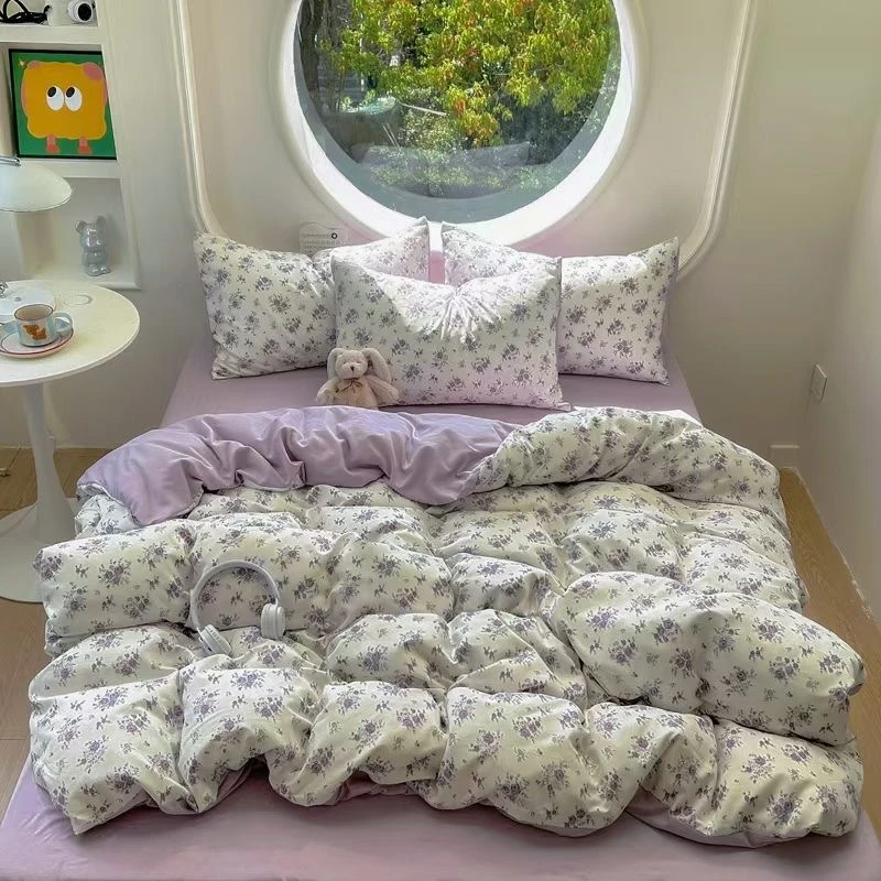 【QING】夏凉被四件套韩式印花小碎花小清新