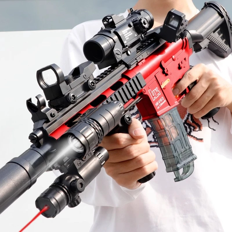 M416连发手自一体软弹枪儿童手动玩具枪男孩机关枪真人CS玩具模型