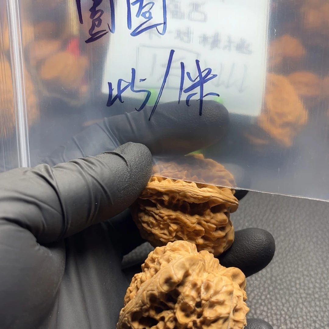 把件文玩核桃圈*麒麟纹官帽