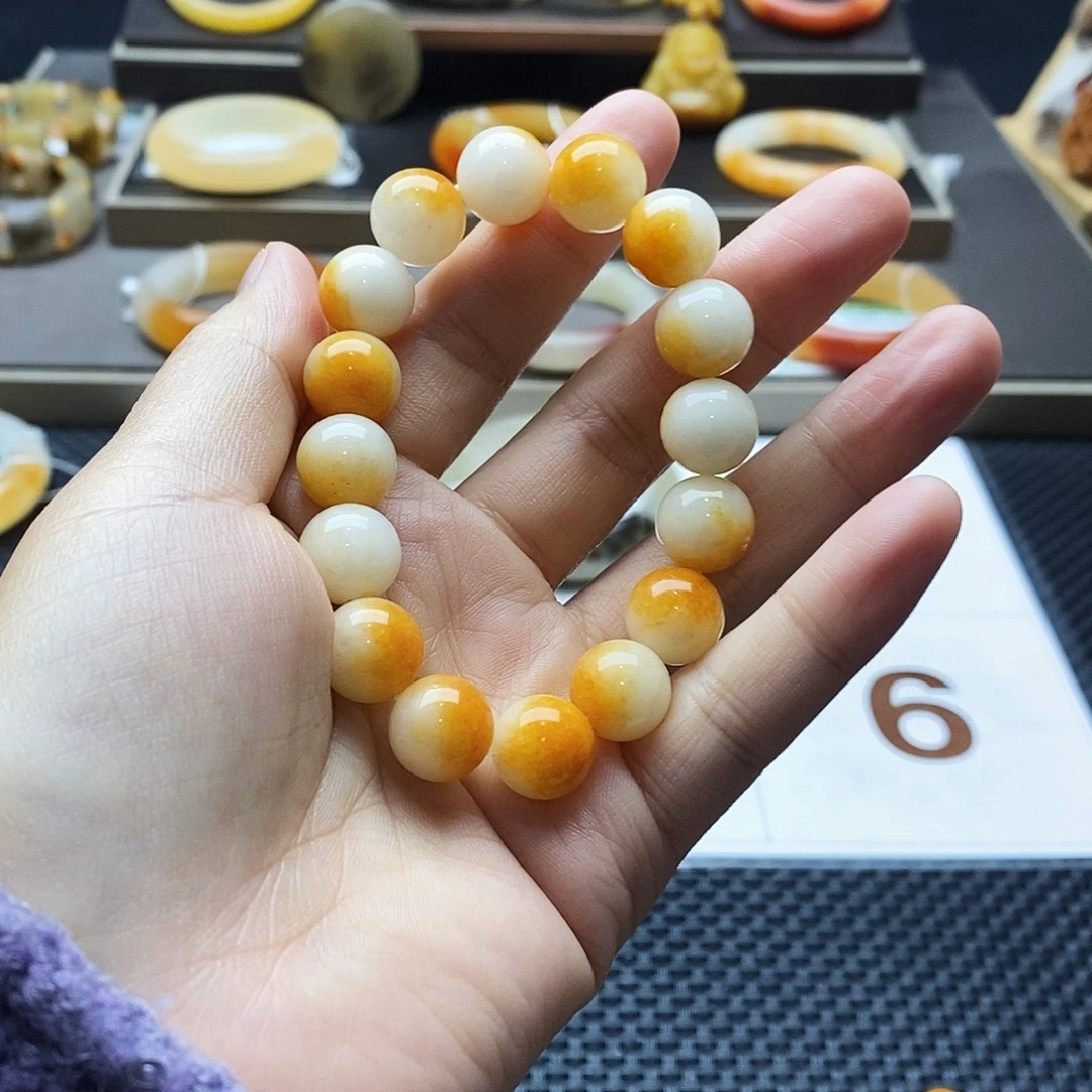 石英质玉（黄龙玉）未镶嵌手镯