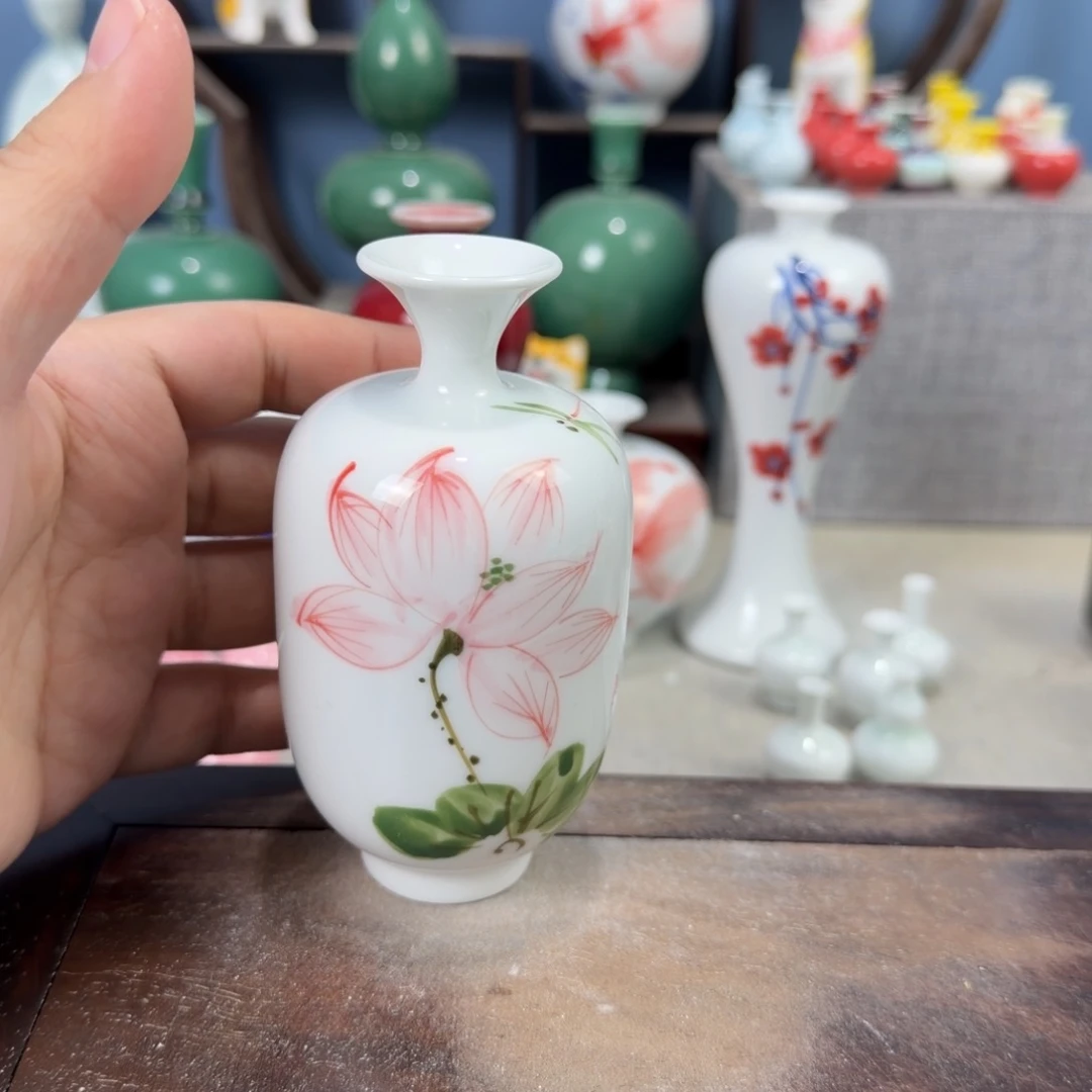 陶瓷手工小花器摆件