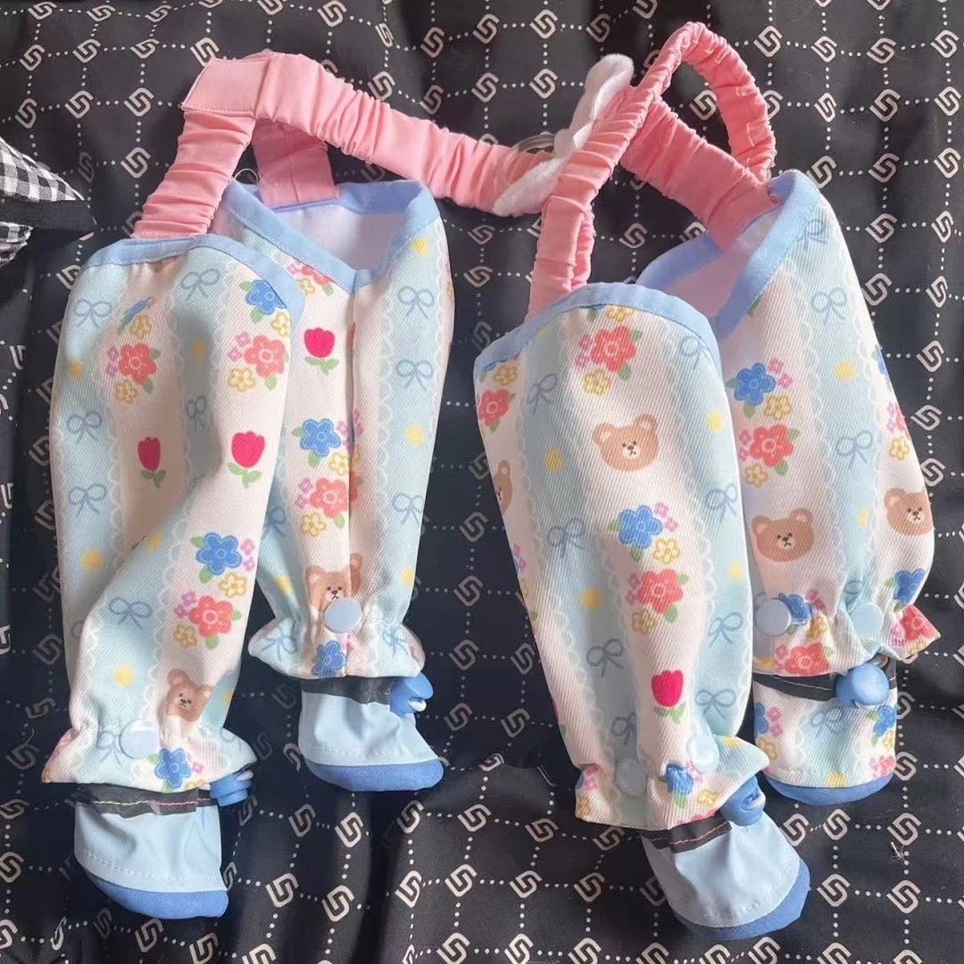 狗狗外出防尘遛弯春夏防脏裤腿防虫轻薄四脚裤比护腿小型衣服