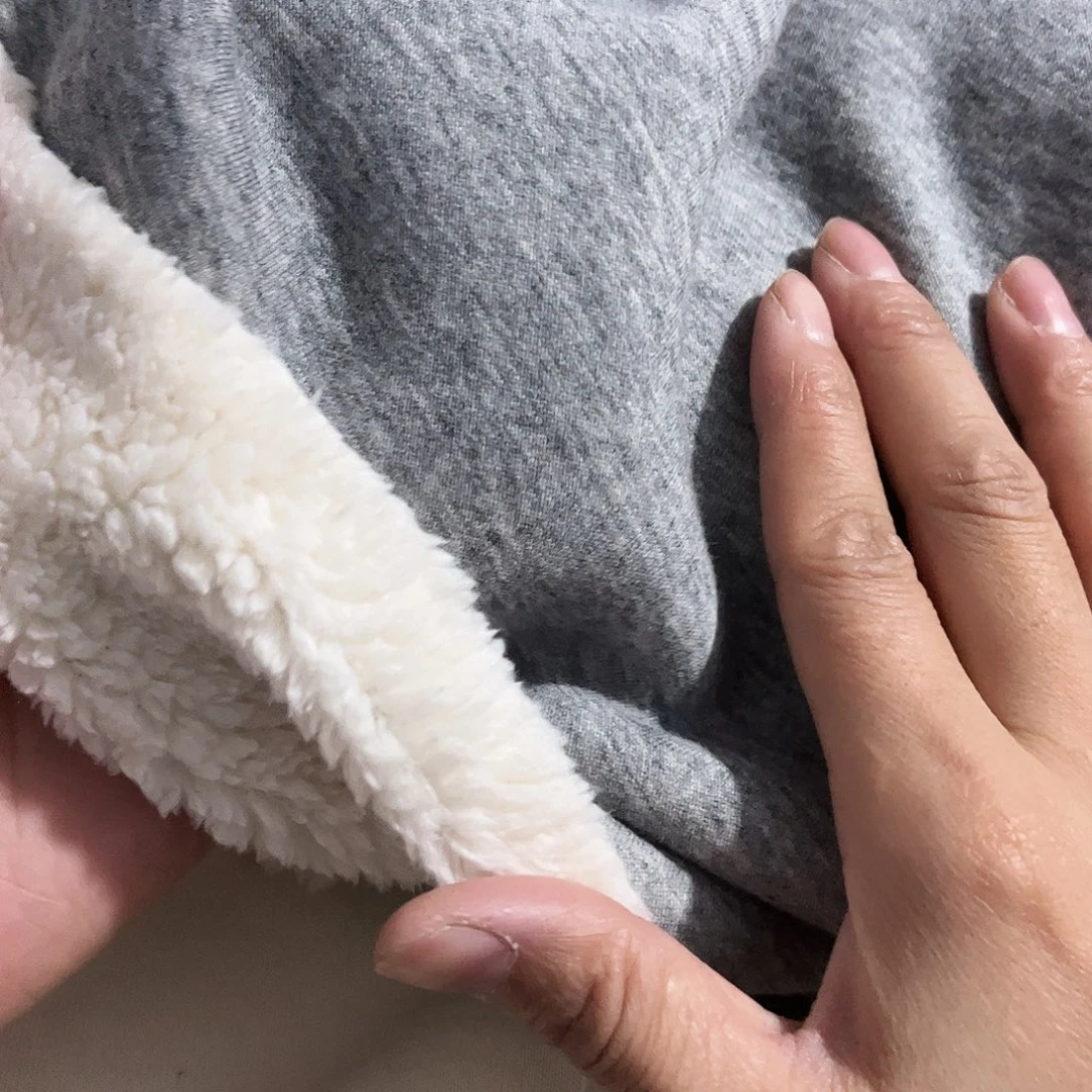 王***霞花灰色羊驼绒2.5米长带螺纹