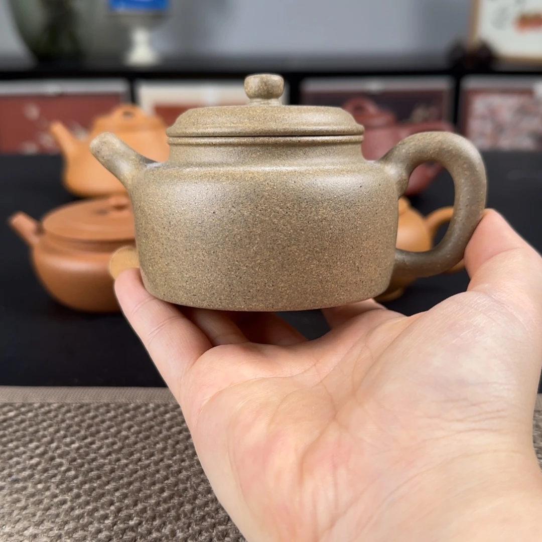 茶壶紫砂德钟青降坡半手150ml